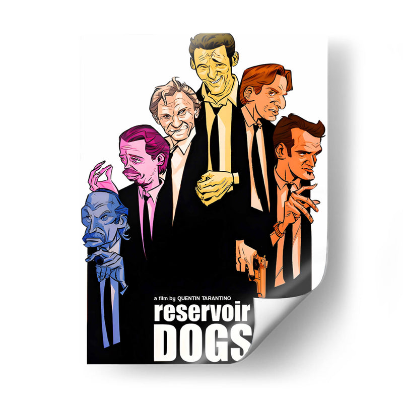 Caricatura de la película Perros de Reserva  - Paltik Arte Digital | Cuadro decorativo de Canvas Lab