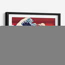 La Gran Ola Cielo Rojo - Mavel Per | Cuadro decorativo de Canvas Lab