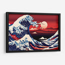 La Gran Ola Cielo Rojo - Mavel Per | Cuadro decorativo de Canvas Lab