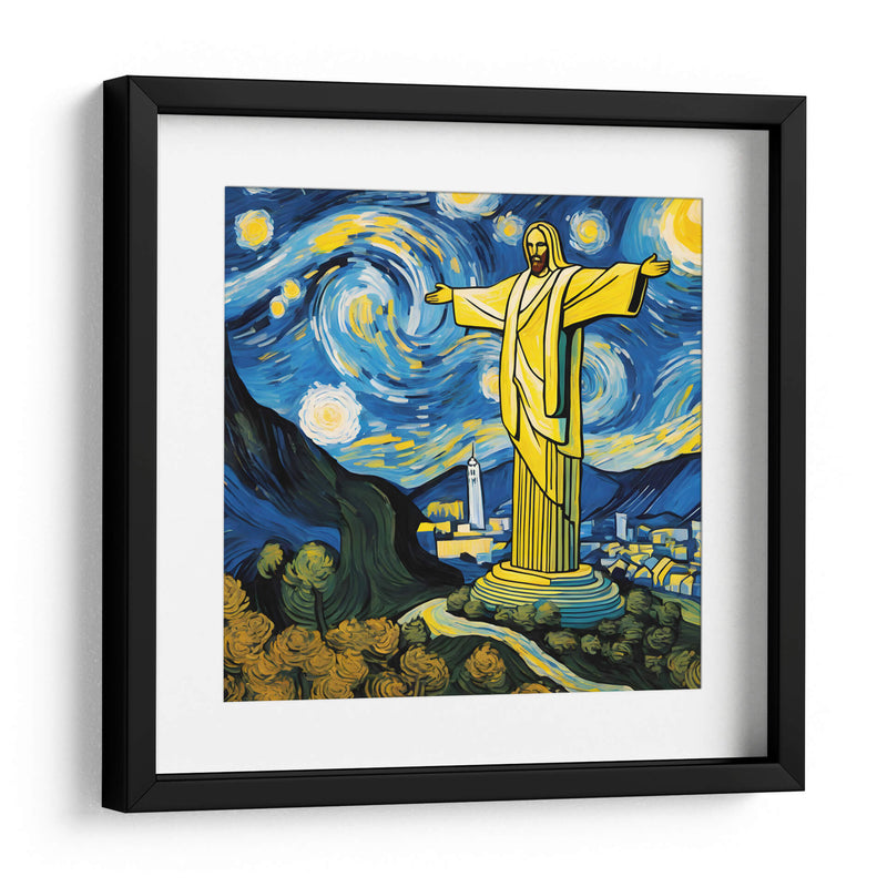 Cristo Redentor al estilo Vicent Van Gogh - Mavel Per | Cuadro decorativo de Canvas Lab