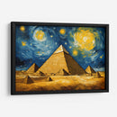 La Gran Pirámide de Guiza al estilo de Vicent Van Gogh - Mavel Per | Cuadro decorativo de Canvas Lab