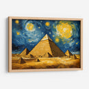 La Gran Pirámide de Guiza al estilo de Vicent Van Gogh - Mavel Per | Cuadro decorativo de Canvas Lab