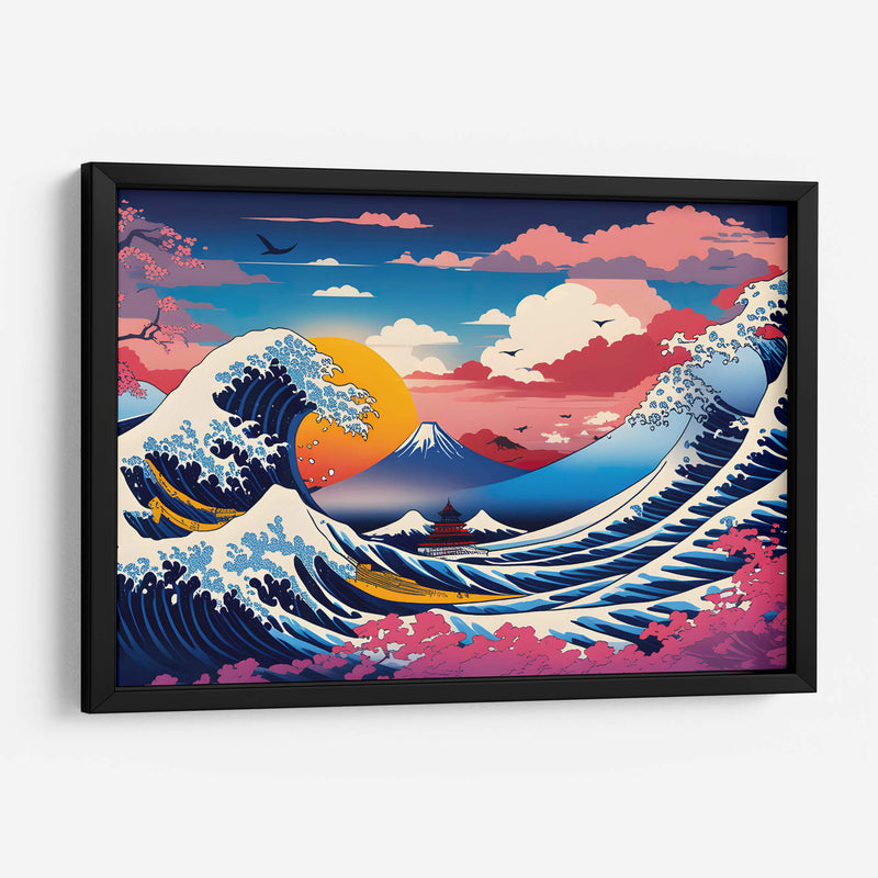 La Gran Ola a todo color - Mavel Per | Cuadro decorativo de Canvas Lab