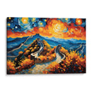 La Muralla China al estilo Vicent Van Gogh - Mavel Per | Cuadro decorativo de Canvas Lab