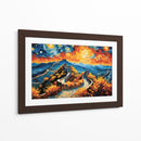 La Muralla China al estilo Vicent Van Gogh - Mavel Per | Cuadro decorativo de Canvas Lab