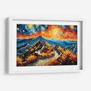 La Muralla China al estilo Vicent Van Gogh - Mavel Per | Cuadro decorativo de Canvas Lab