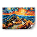 La Muralla China al estilo Vicent Van Gogh - Mavel Per | Cuadro decorativo de Canvas Lab