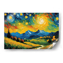 Combinación paisaje al estilo Vicent Van Gogh - Mavel Per | Cuadro decorativo de Canvas Lab