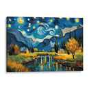 Combinación paisaje con rio al estilo Vicent Van Gogh - Mavel Per | Cuadro decorativo de Canvas Lab