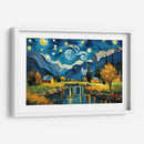 Combinación paisaje con rio al estilo Vicent Van Gogh - Mavel Per | Cuadro decorativo de Canvas Lab