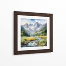 Paisaje Montañoso en acuarela - Mavel Per - Mavel Per | Cuadro decorativo de Canvas Lab