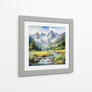 Paisaje Montañoso en acuarela - Mavel Per - Mavel Per | Cuadro decorativo de Canvas Lab