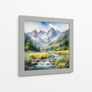 Paisaje Montañoso en acuarela - Mavel Per - Mavel Per | Cuadro decorativo de Canvas Lab