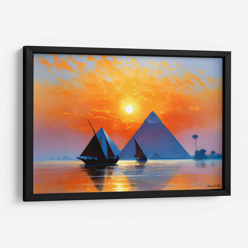 Pirámides Egipto al estilo Monet - Mavel Per | Cuadro decorativo de Canvas Lab