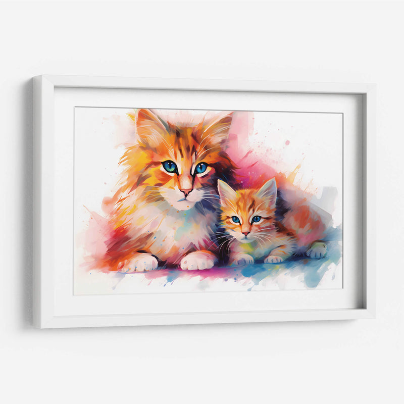 Familia Felina - Dominico Zafri | Cuadro decorativo de Canvas Lab