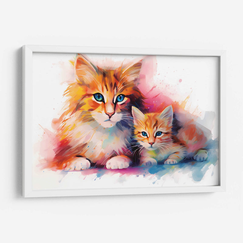 Familia Felina - Dominico Zafri | Cuadro decorativo de Canvas Lab