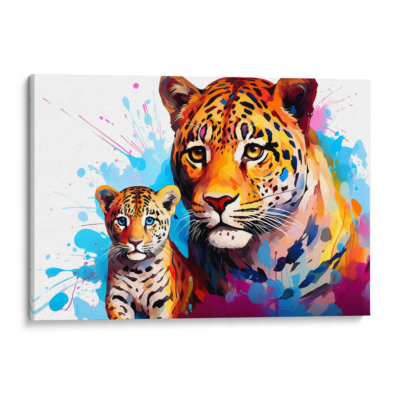 Familia Jaguar - Dominico Zafri | Cuadro decorativo de Canvas Lab