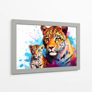 Familia Jaguar - Dominico Zafri | Cuadro decorativo de Canvas Lab