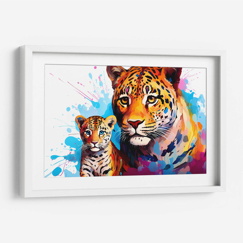 Familia Jaguar - Dominico Zafri | Cuadro decorativo de Canvas Lab