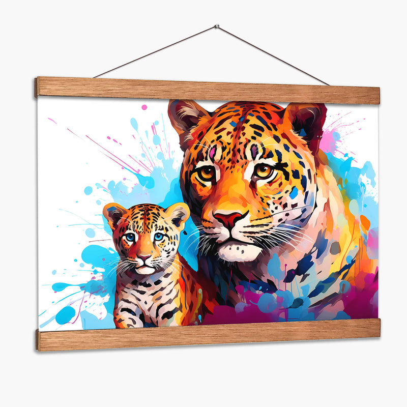 Familia Jaguar - Dominico Zafri | Cuadro decorativo de Canvas Lab