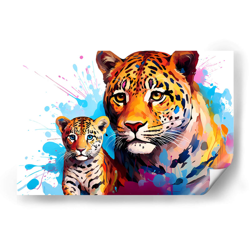 Familia Jaguar - Dominico Zafri | Cuadro decorativo de Canvas Lab