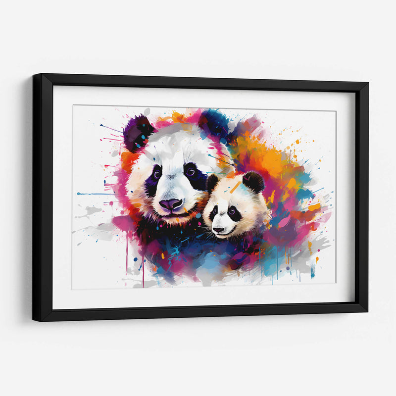 Familia Panda - Dominico Zafri | Cuadro decorativo de Canvas Lab