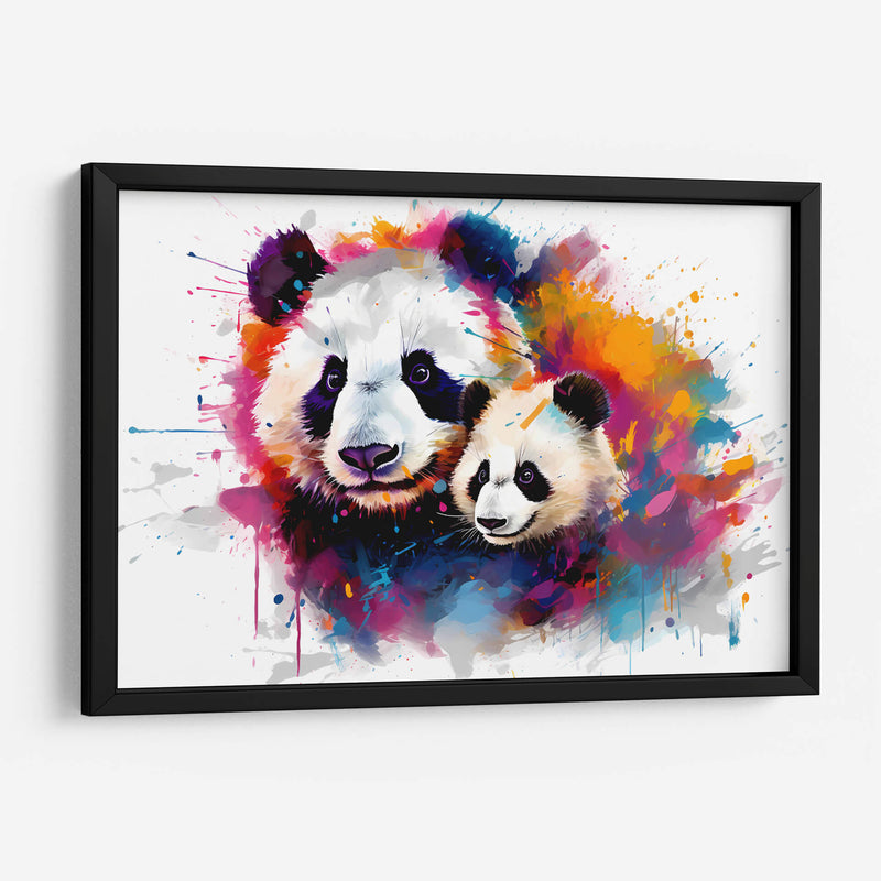 Familia Panda - Dominico Zafri | Cuadro decorativo de Canvas Lab