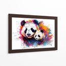 Familia Panda - Dominico Zafri | Cuadro decorativo de Canvas Lab