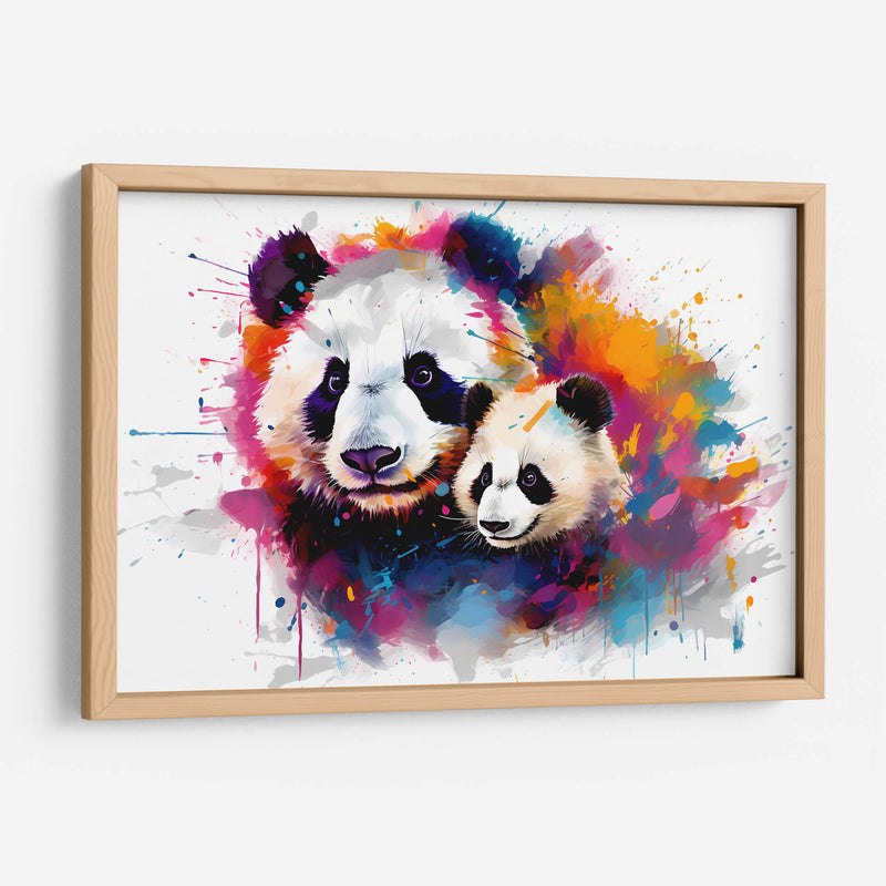 Familia Panda - Dominico Zafri | Cuadro decorativo de Canvas Lab