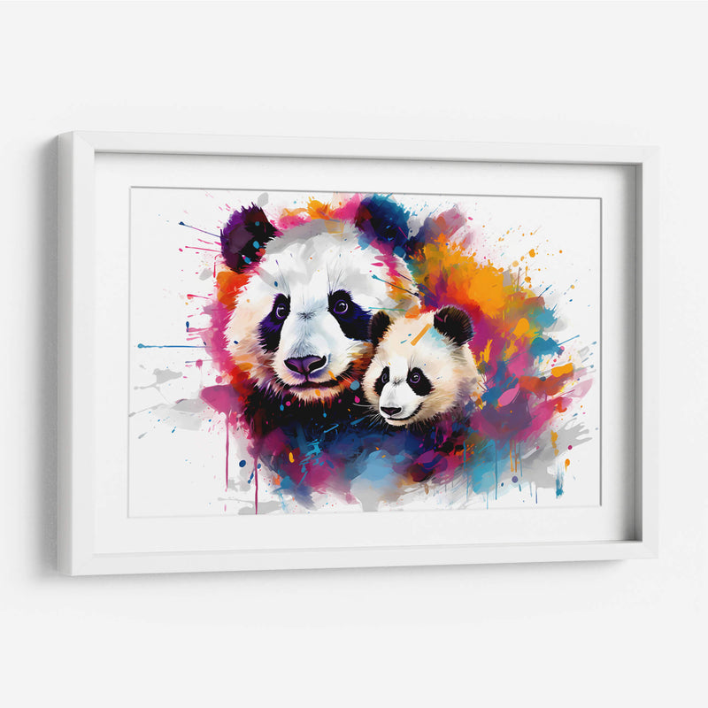 Familia Panda - Dominico Zafri | Cuadro decorativo de Canvas Lab