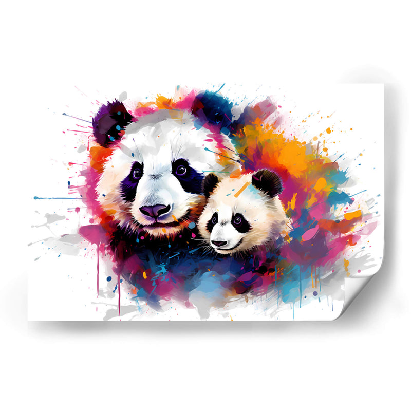 Familia Panda - Dominico Zafri | Cuadro decorativo de Canvas Lab