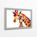 Familia Jirafa - Dominico Zafri | Cuadro decorativo de Canvas Lab