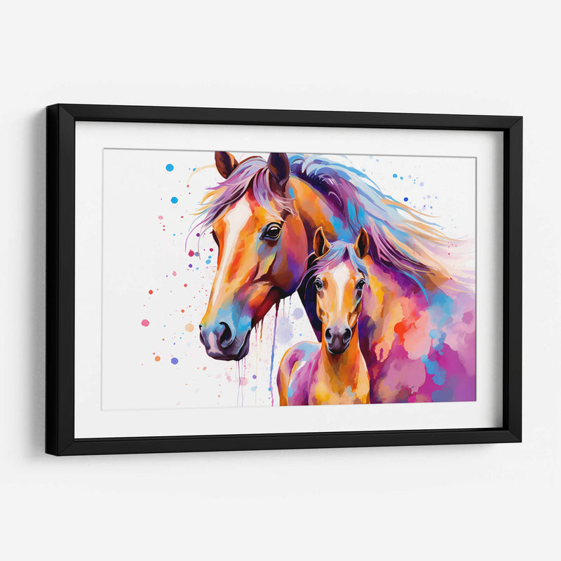 Familia De Caballos - Dominico Zafri | Cuadro decorativo de Canvas Lab