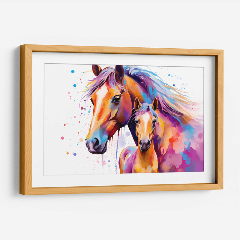 Familia De Caballos - Dominico Zafri | Cuadro decorativo de Canvas Lab