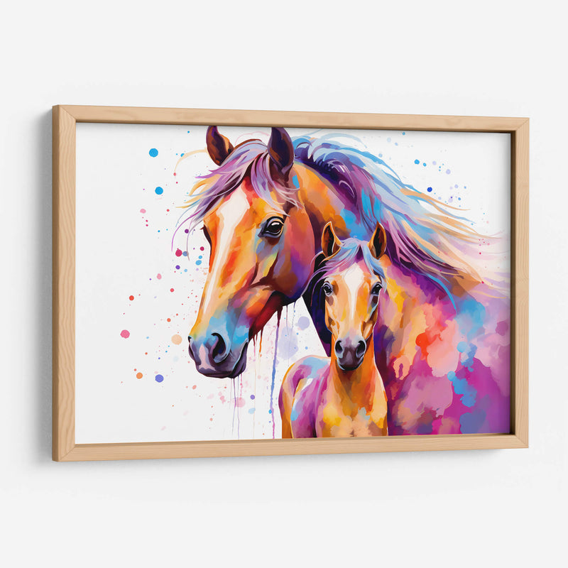 Familia De Caballos - Dominico Zafri | Cuadro decorativo de Canvas Lab