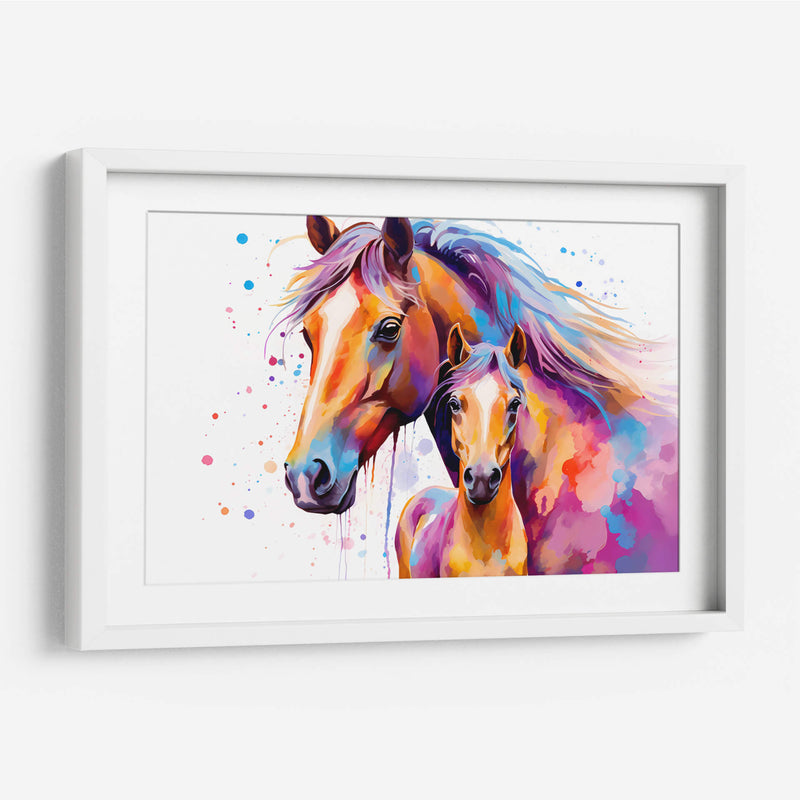 Familia De Caballos - Dominico Zafri | Cuadro decorativo de Canvas Lab