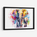 Familia De Elefantes - Dominico Zafri | Cuadro decorativo de Canvas Lab