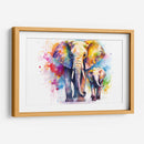 Familia De Elefantes - Dominico Zafri | Cuadro decorativo de Canvas Lab