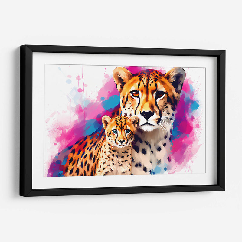 Familia De Cheetahs - Dominico Zafri | Cuadro decorativo de Canvas Lab