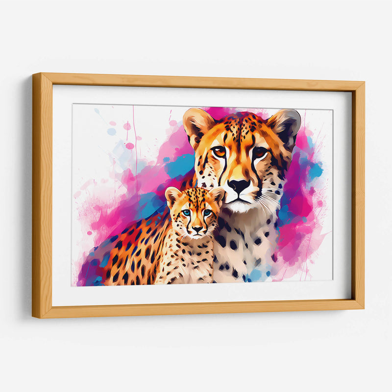 Familia De Cheetahs - Dominico Zafri | Cuadro decorativo de Canvas Lab