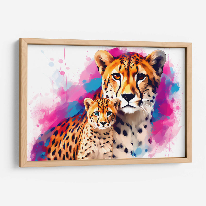 Familia De Cheetahs - Dominico Zafri | Cuadro decorativo de Canvas Lab