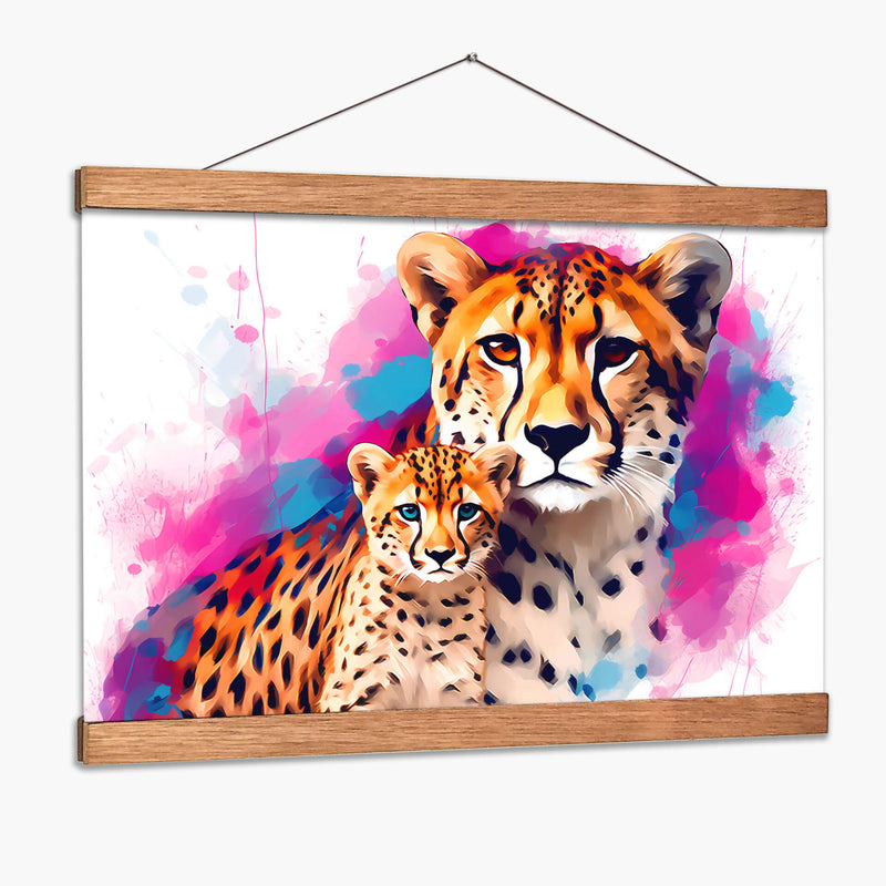 Familia De Cheetahs - Dominico Zafri | Cuadro decorativo de Canvas Lab