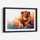 Familia De Leones - Dominico Zafri | Cuadro decorativo de Canvas Lab