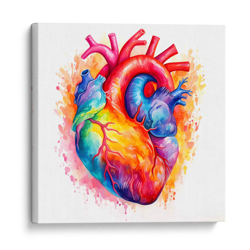 Acuarela Del Corazon - Dominico Zafri | Cuadro decorativo de Canvas Lab
