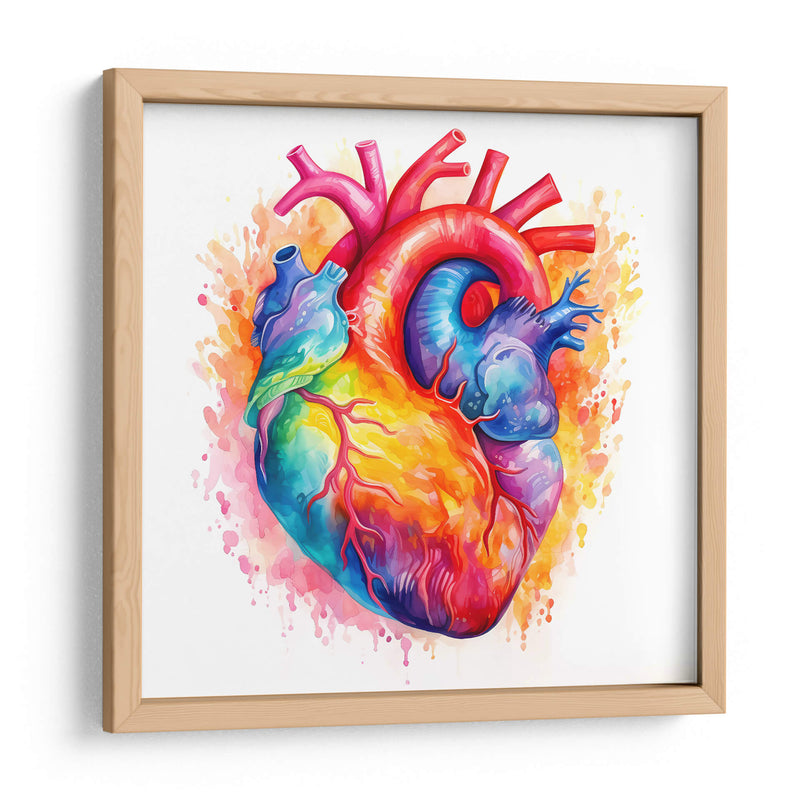 Acuarela Del Corazon - Dominico Zafri | Cuadro decorativo de Canvas Lab