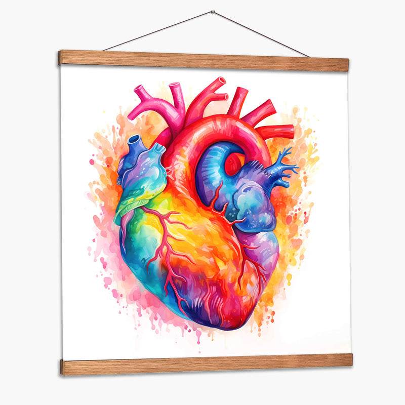 Acuarela Del Corazon - Dominico Zafri | Cuadro decorativo de Canvas Lab