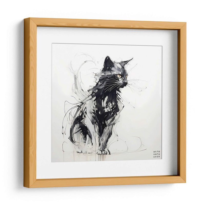 Gato negro - Artomato | Cuadro decorativo de Canvas Lab