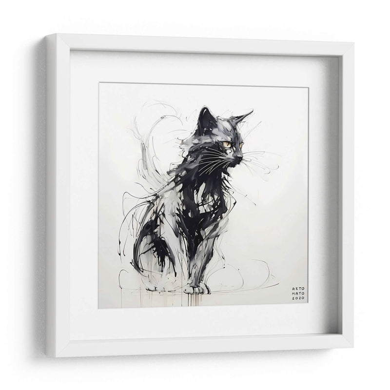 Gato negro - Artomato | Cuadro decorativo de Canvas Lab