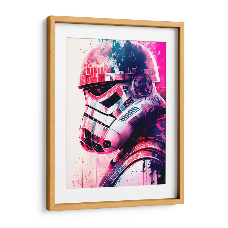 Star Wars - Stormtrooper vibrante  - Paltik Arte Digital | Cuadro decorativo de Canvas Lab