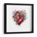 Corazon De Flores - Dominico Zafri | Cuadro decorativo de Canvas Lab